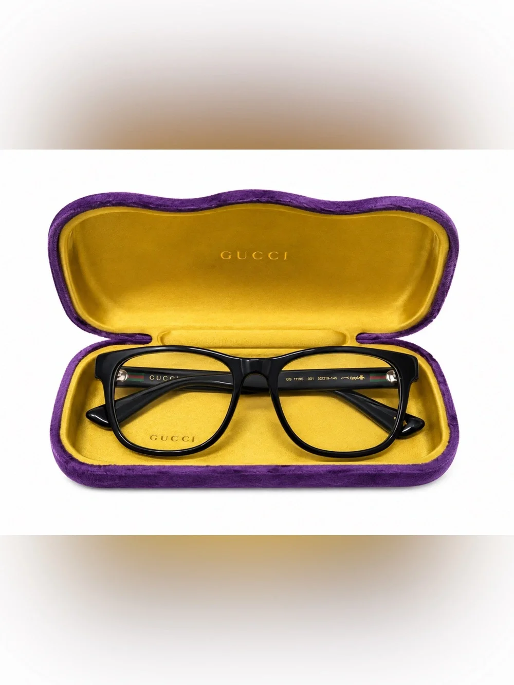 Gucci Black Eyeglasses with Original Case